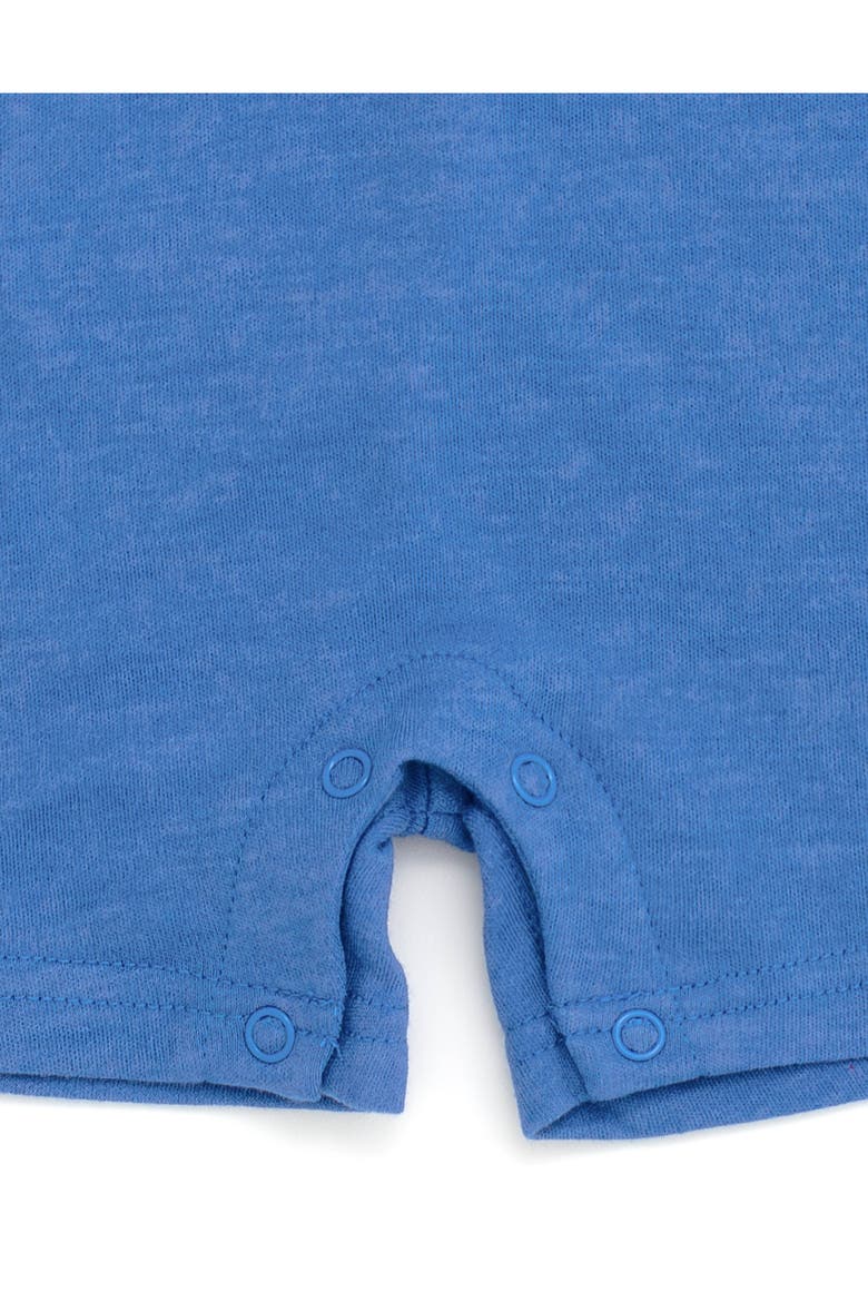 Hooded Romper, Alternate, color, Captain America Blue