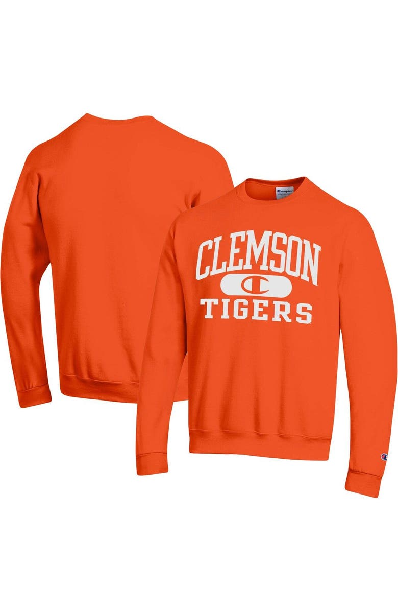 Champion Men's Champion Orange Clemson Tigers Arch Pill Sweatshirt, Main, color,