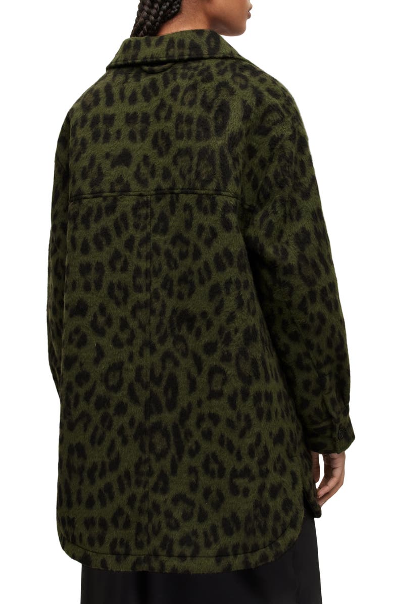 AllSaints Sophie Leo Shirt Jacket, Alternate, color,
