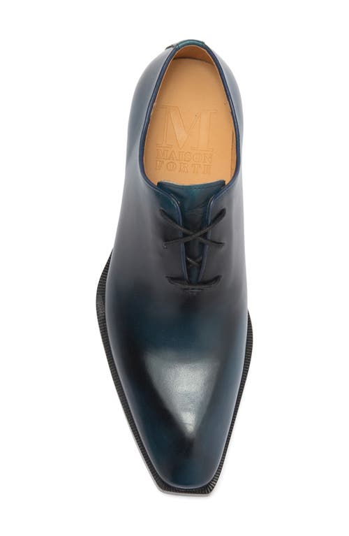 Maison Forte Director Wholecut Oxford In Blue