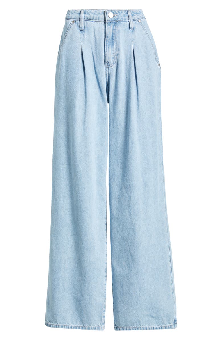 PTCL Pleated Wide Leg Jeans, Alternate, color,