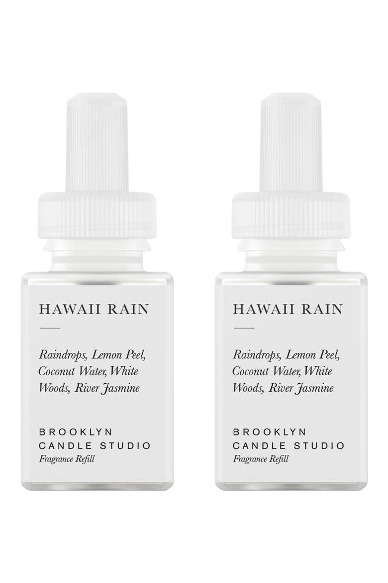 x Brooklyn Candle Studio 2-Pack Diffuser Fragrance Refills, Main, color, HAWAII RAIN