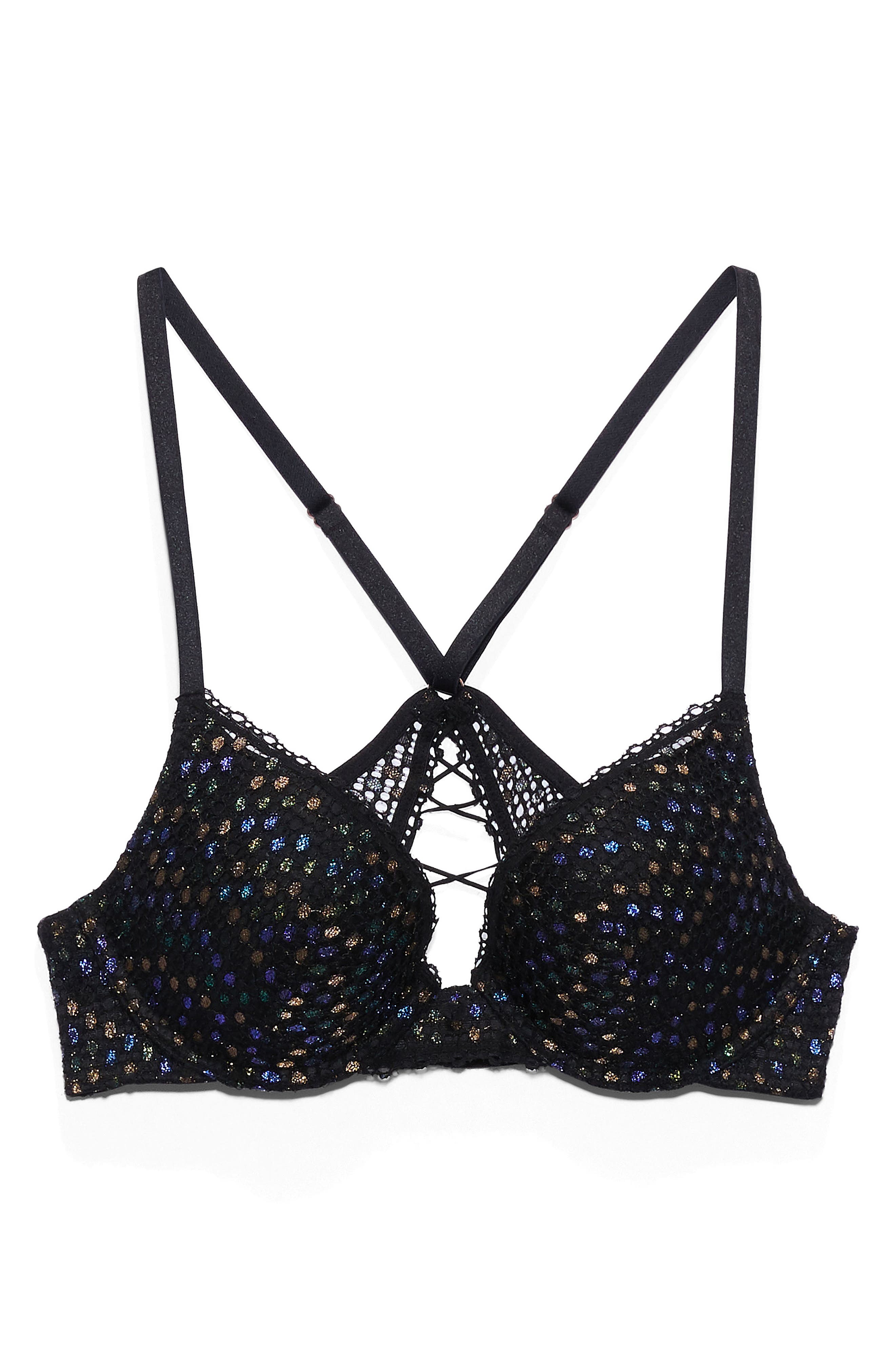 SAVAGE X FENTY Disco Lace-Up Push-Up Bra