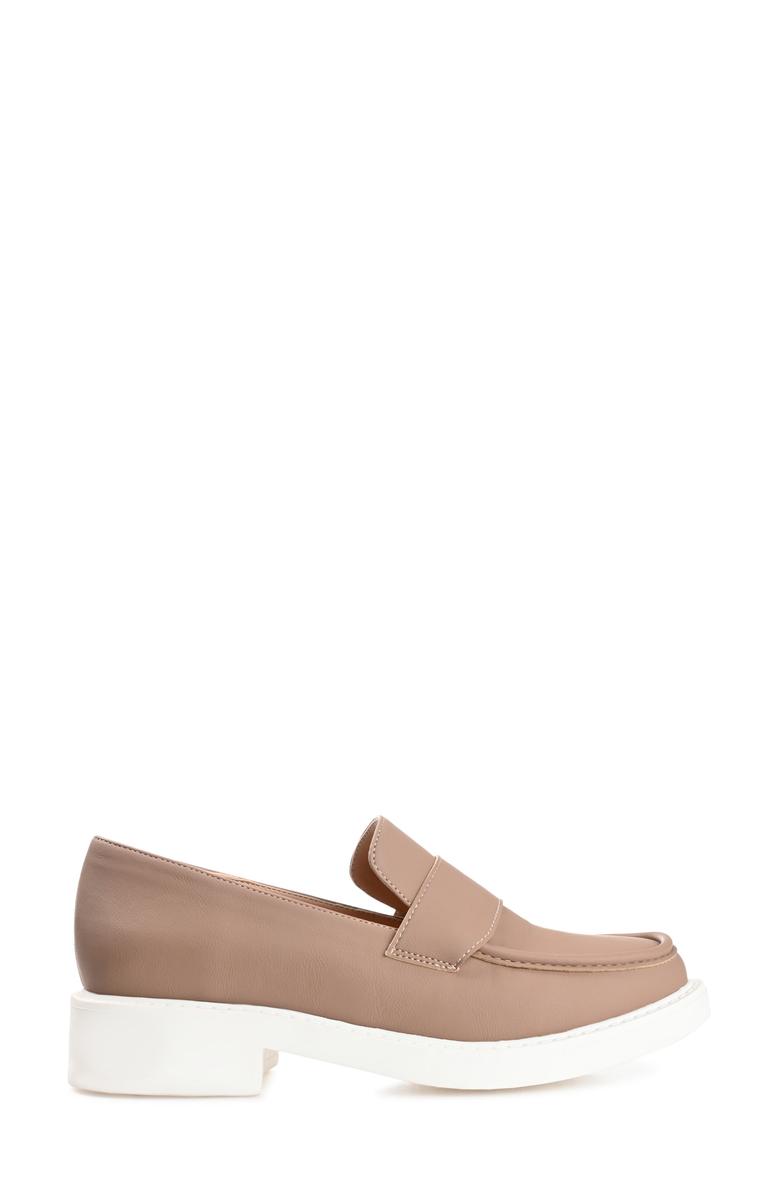 Journee Collection Saydee Slip-On Loafer, Alternate, color, Taupe
