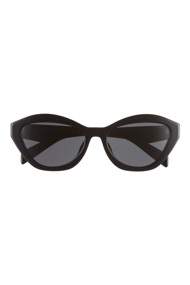 55mm Butterfly Sunglasses, Main, color, BLACK