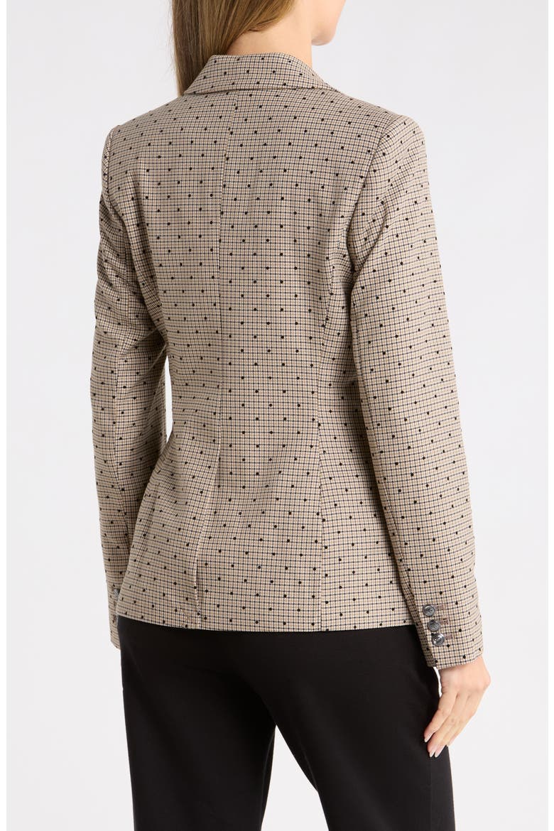 Dot Houndstooth Check Blazer, Alternate, color, TRAVERTINE/ BLACK MULTI