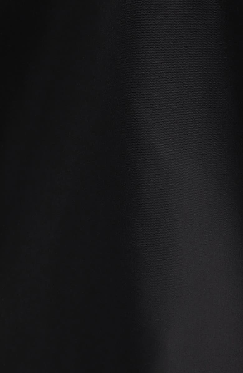 Versace Nylon Twill Hooded Windbreaker, Alternate, color, Black