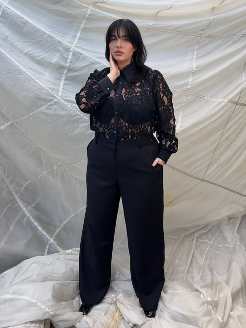Baacal Hepburn Wide Leg Pant In Black