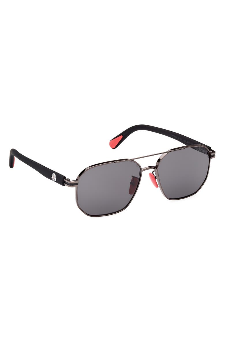 Moncler 56mm Aviator Sunglasses, Alternate, color,