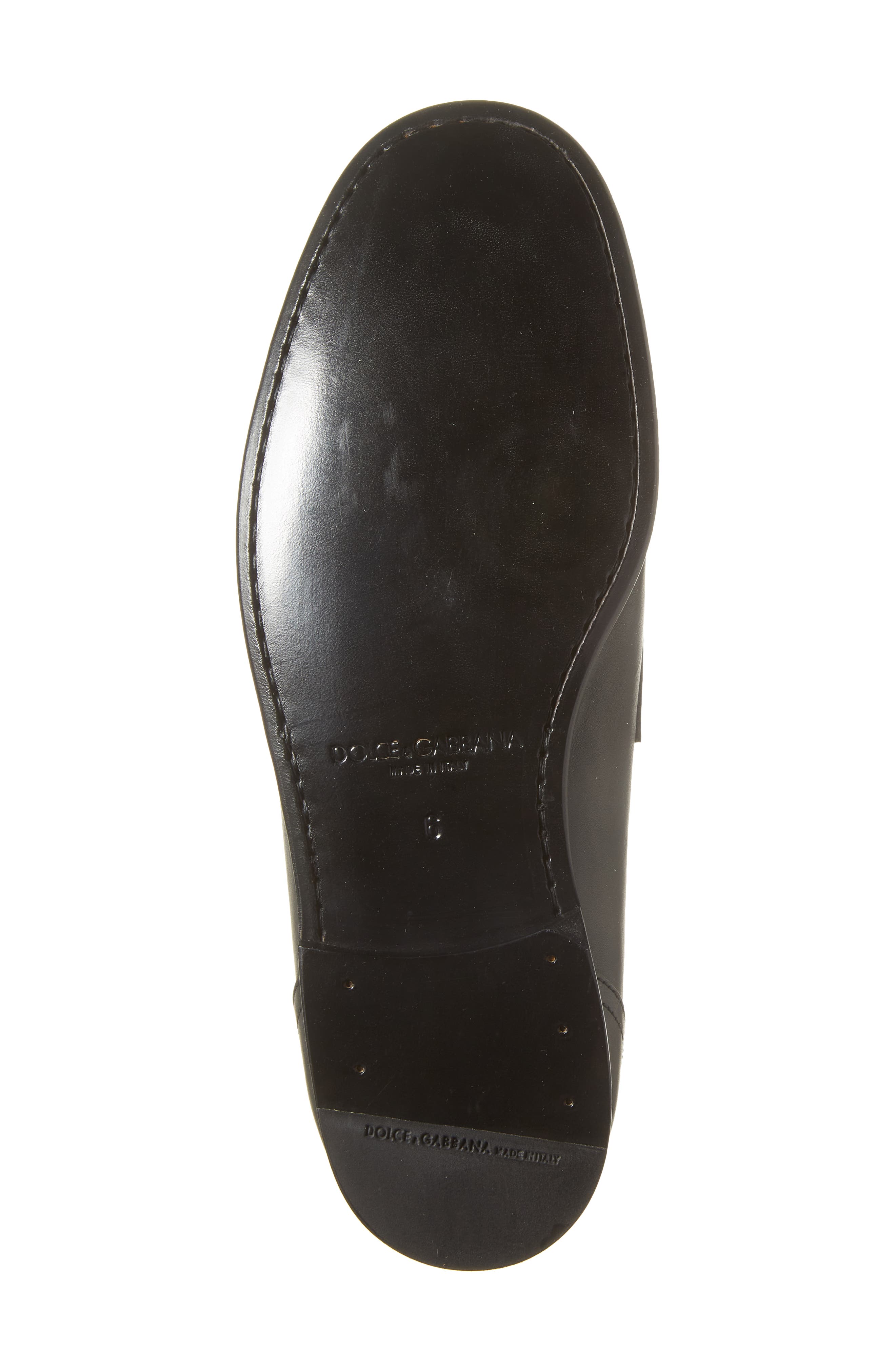 Dolce&Gabbana Dorada Crosta Loafer, Alternate, color, Nero