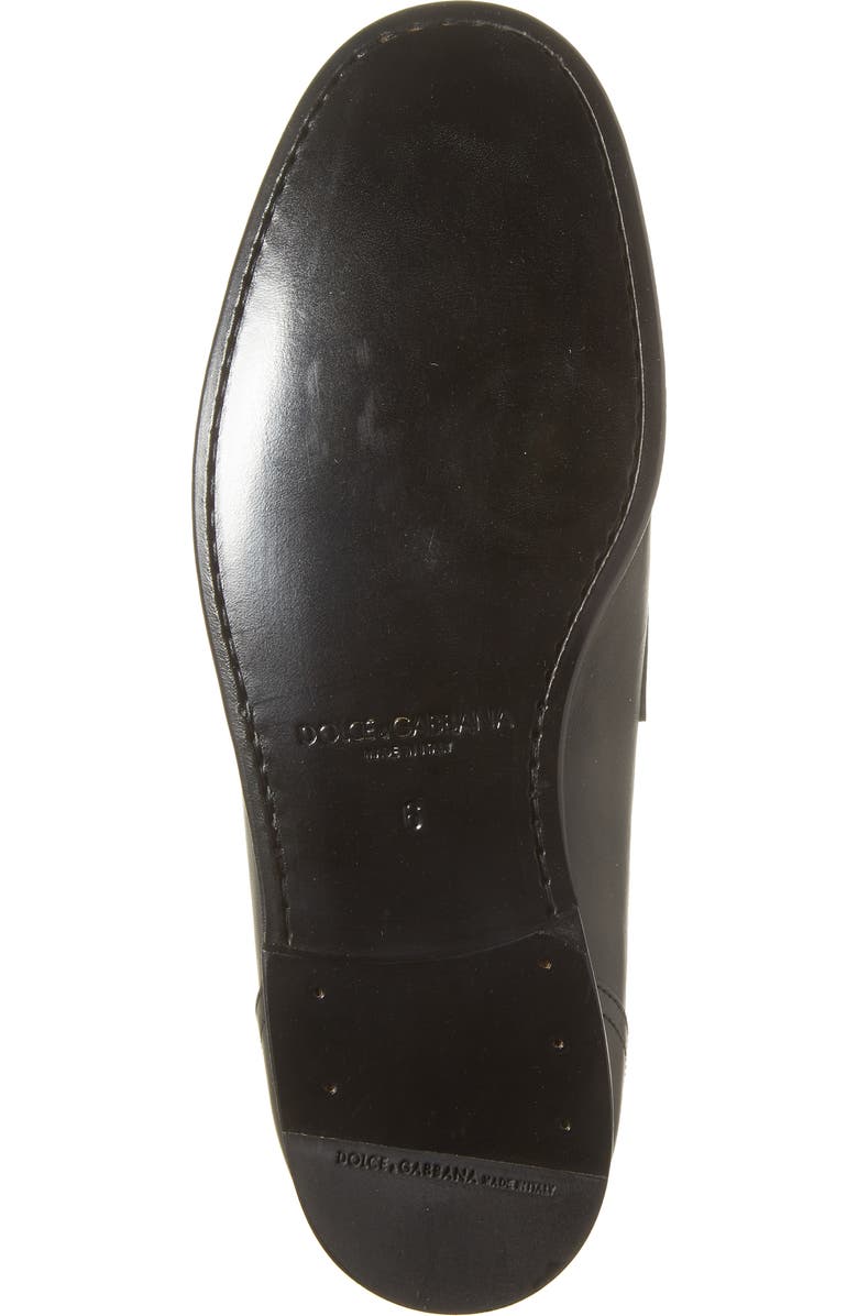 Dolce&Gabbana Dorada Crosta Loafer, Alternate, color, Nero