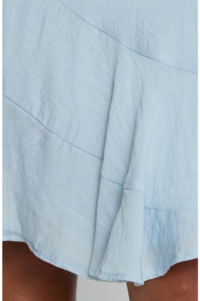 With Kindness Asymmetric Hem Midi Skirt, Alternate, color, BLUE