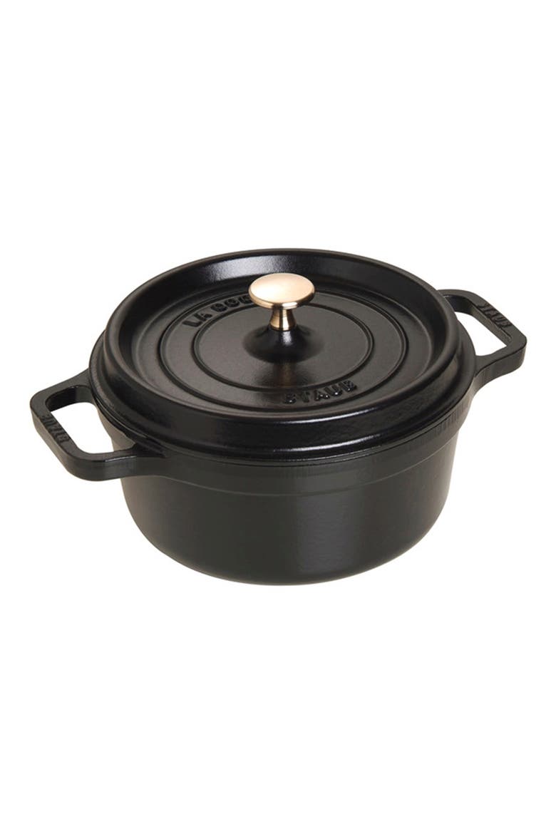 2.75-Quart Enameled Cast Iron Dutch Oven, Main, color, MATTE BLACK