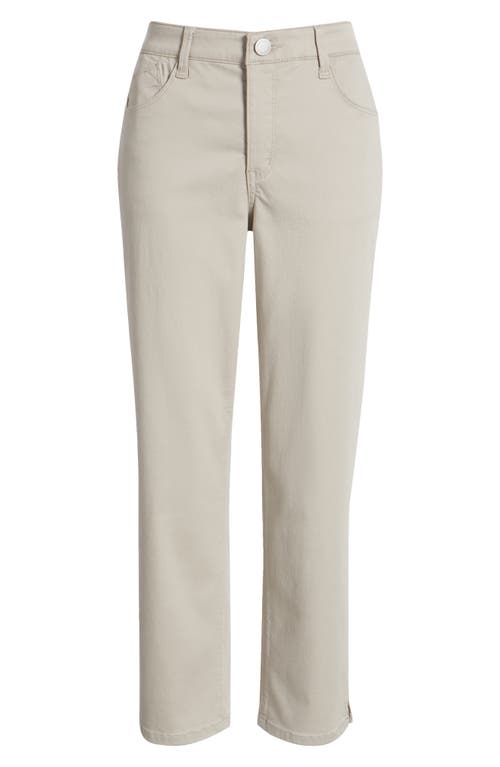 Wit & Wisdom High Waist Straight Leg Stretch Twill Pants In Flax