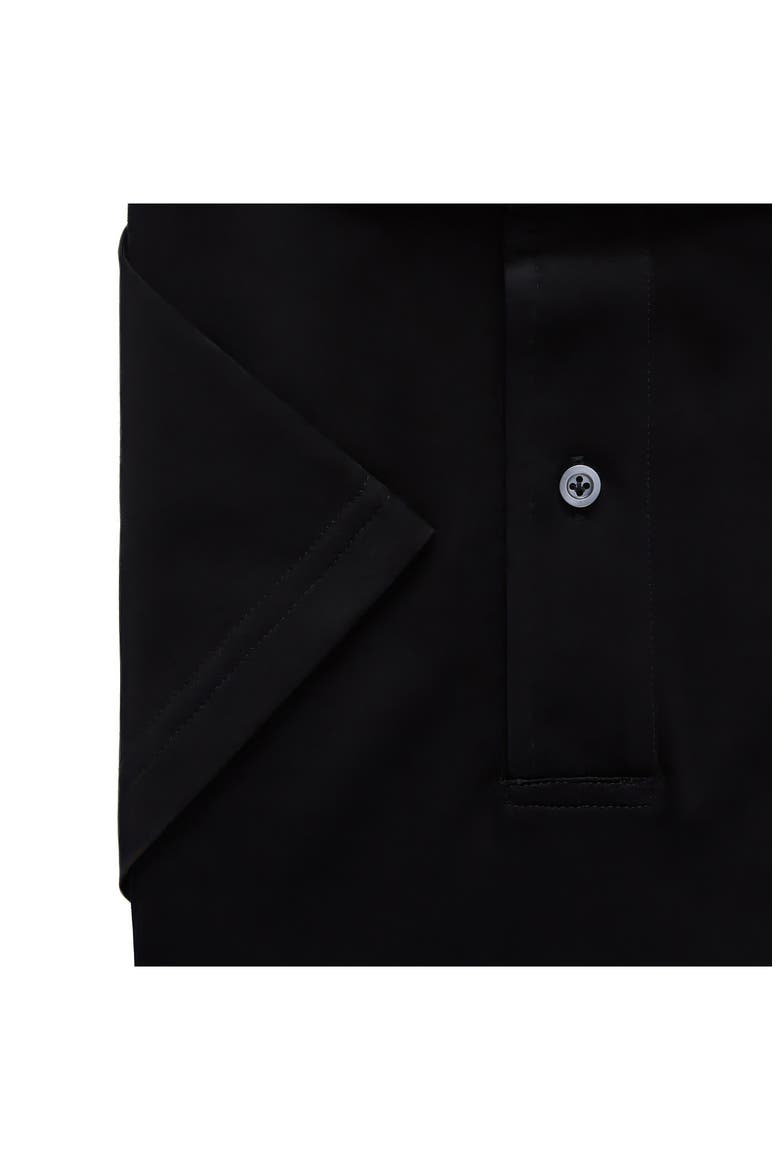 Textured Luxe Polo, Alternate, color, BLACK