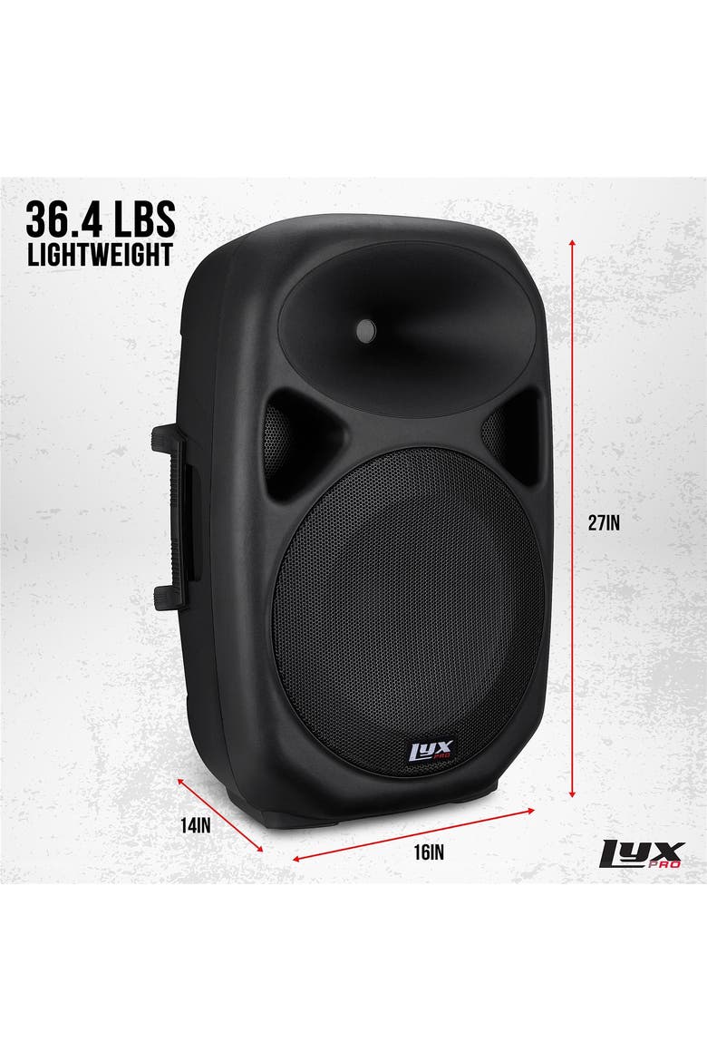 Portable PA Speaker Powered, PA System with Equalizer SD Slot & Built-in Bluetooth, Alternate, color, Black