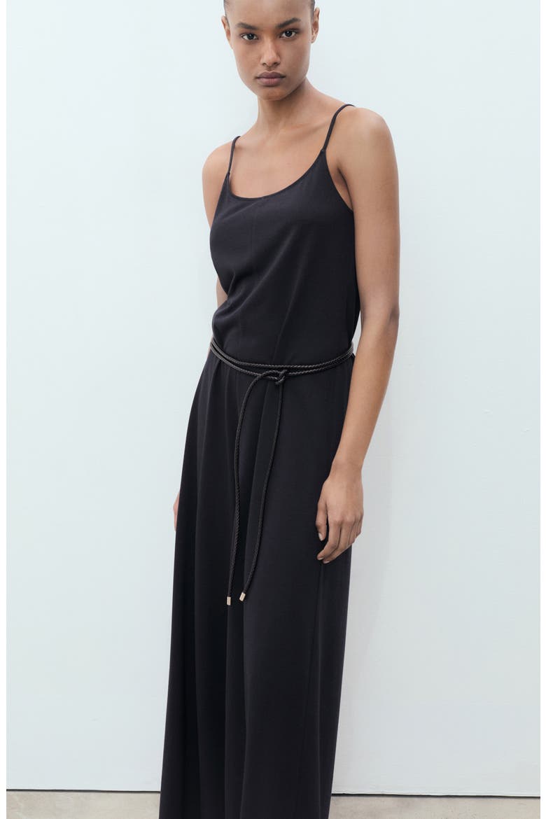 Sleeveless Wide Leg Jumpsuit, Alternate, color, DARK NAVY