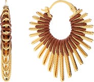 EYE CANDY LOS ANGELES Nadia Wrapped Hoop Earrings