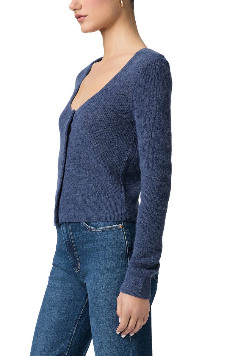 PAIGE Fortuna Crop Cardigan, Alternate, color, Pale Sapphire