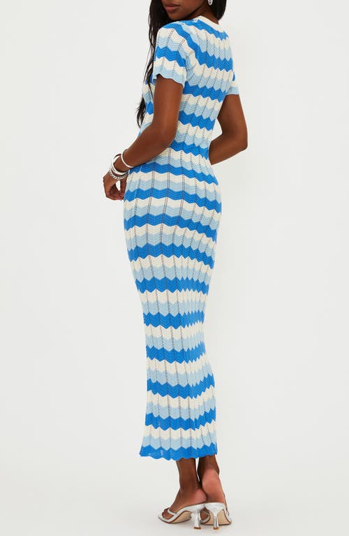 Beach Riot Emory Stripe Pointelle Knit Cover-up Maxi Dress In Multi