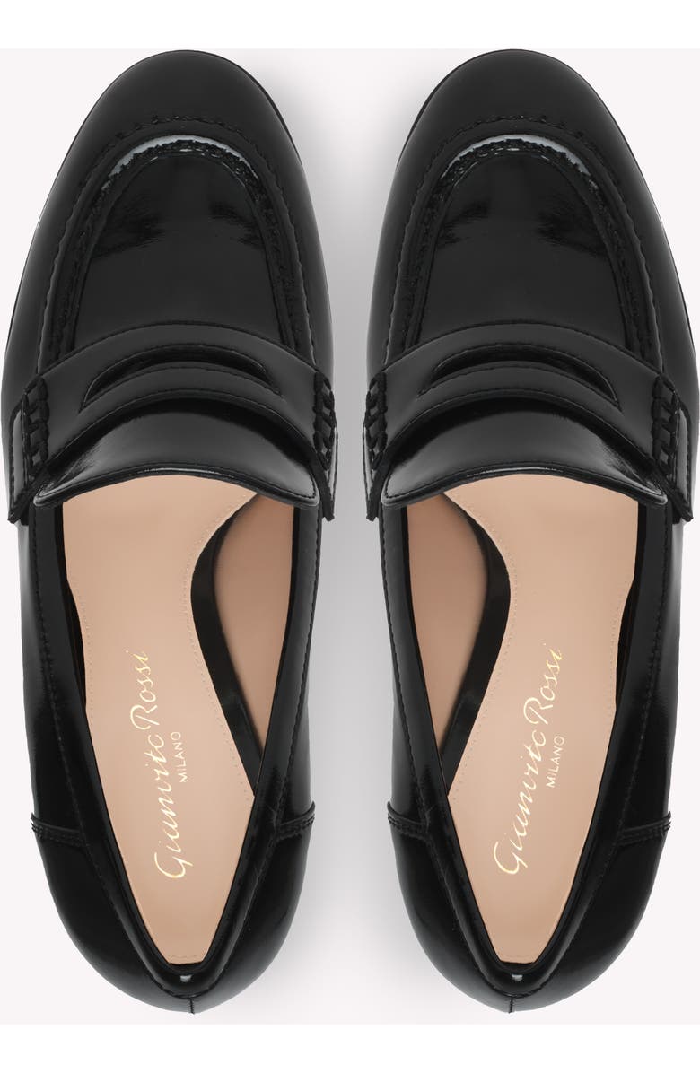 Gianvito Rossi Hadden Mocassin, Alternate, color, Black Lamb Leather