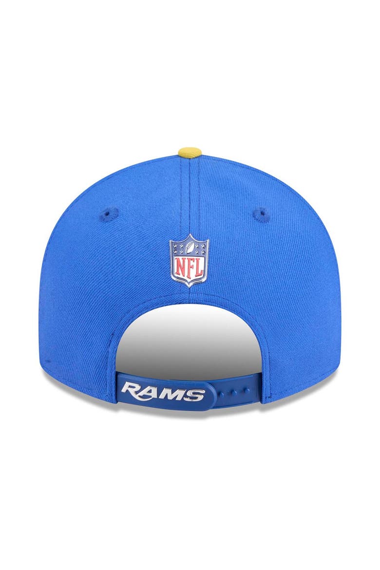 Men's New Era Royal/Gold Los Angeles Rams 2026 NFL Draft On-Stage 9FIFTY Snapback Hat, Alternate, color, Royal