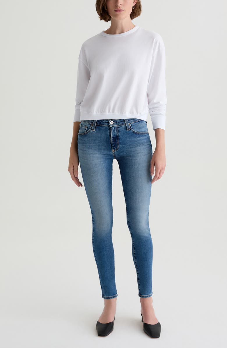 AG The Farrah Ankle Skinny Jeans, Alternate, color, Adorn