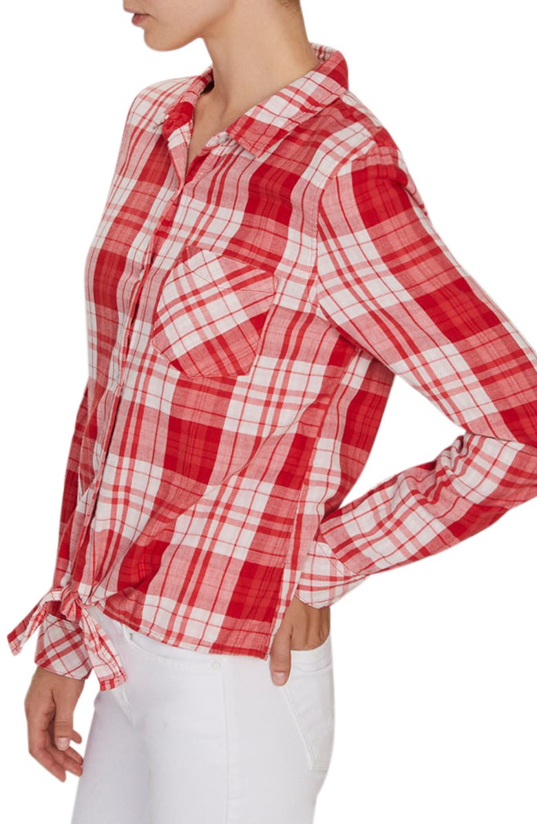 Sanctuary Hayley Tie Front Blouse, Alternate, color,