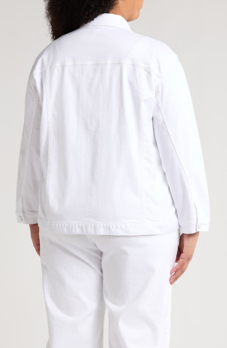 Eileen Fisher Denim Jacket, Alternate, color, White