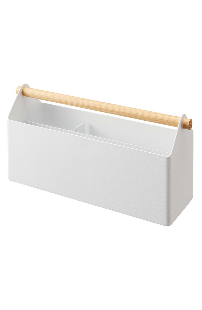 Yamazaki Tosca Desk Organizer, Main, color, White