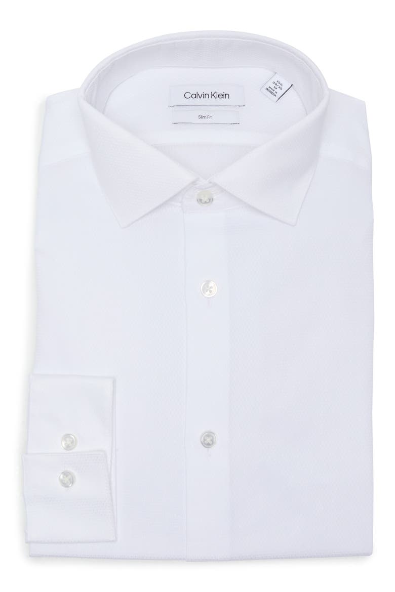 Core Slim Fit Dress Shirt, Alternate, color, WHITE