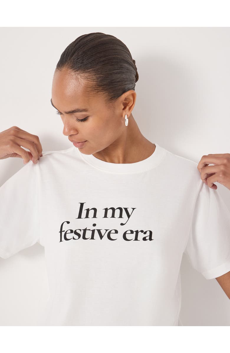 Hush In My Festive Era Graphic T-Shirt, Alternate, color, Ecru