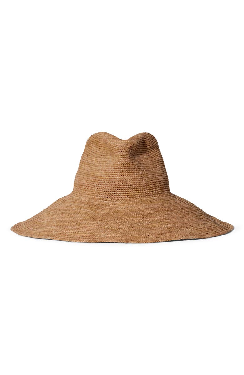 Janessa Leoné Waverly Wide Brim Packable Straw Hat, Alternate, color, 