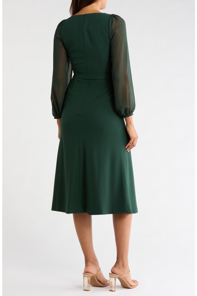 Perdy Long Sleeve Dress, Alternate, color, GREEN