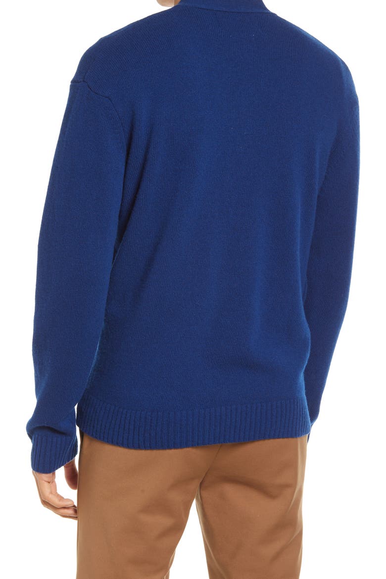 Bjørn 6333 Slim Fit V-Neck Cardigan, Alternate, color, COBALT BLUE