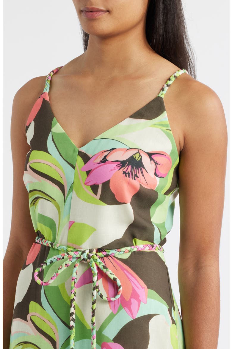 Palm Royal Maxi Dress, Alternate, color, GREEN MULTI