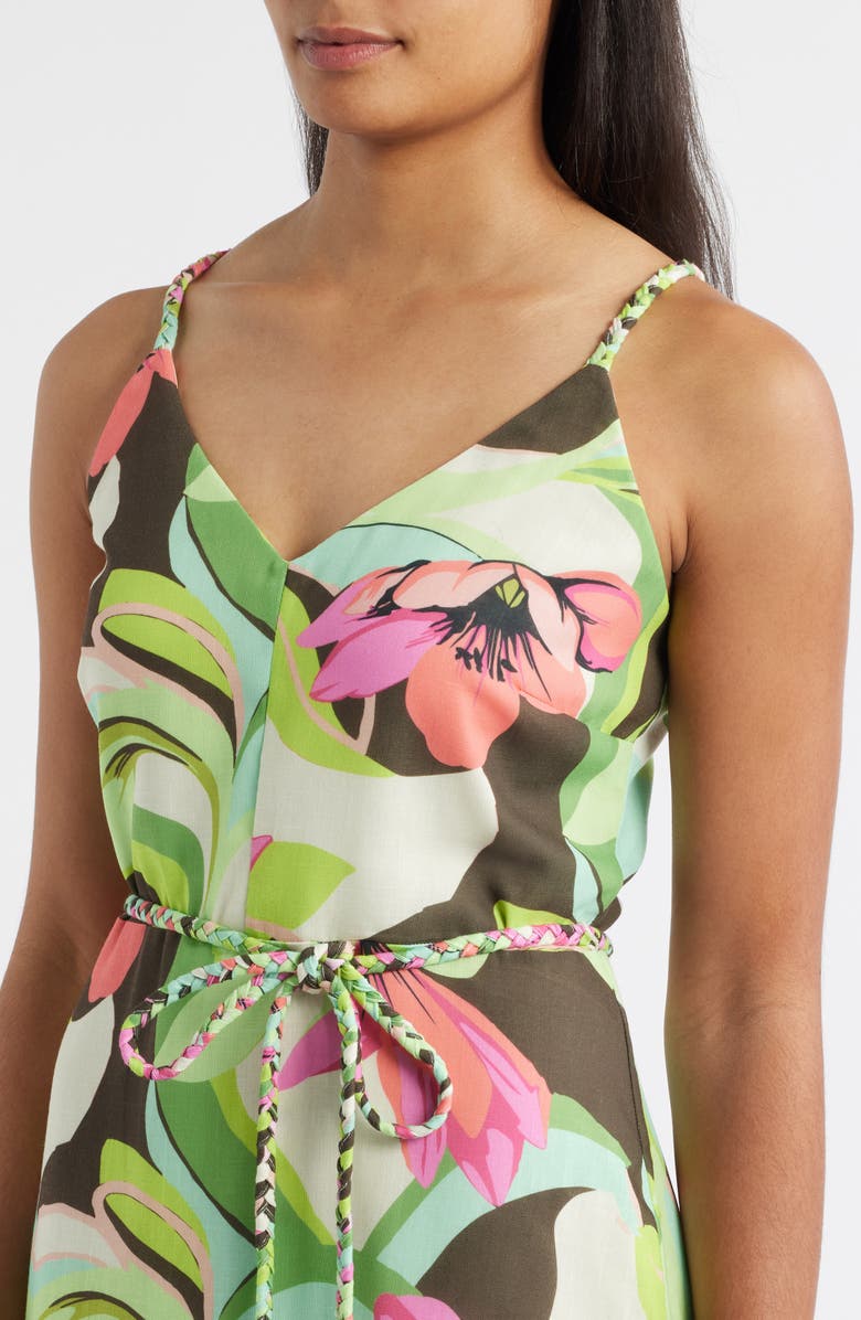 Sam Edelman Palm Royal Maxi Dress, Alternate, color, Green Multi