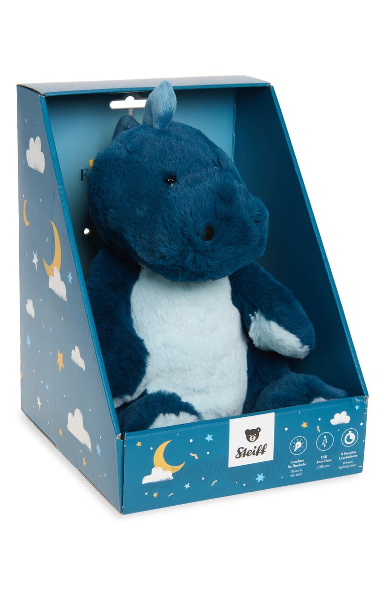 Steiff Light at Night Spott Stegosaurus Stuffed Animal, Alternate, color, Dark Teal