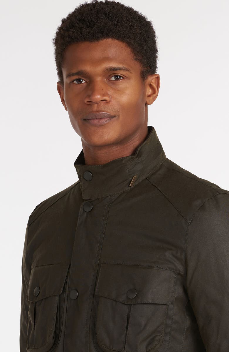 Barbour Corbridge Water Resistant Waxed Cotton Jacket, Alternate, color, 