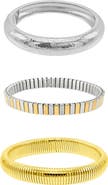 Adornia Set of 3 Assorted Bracelets