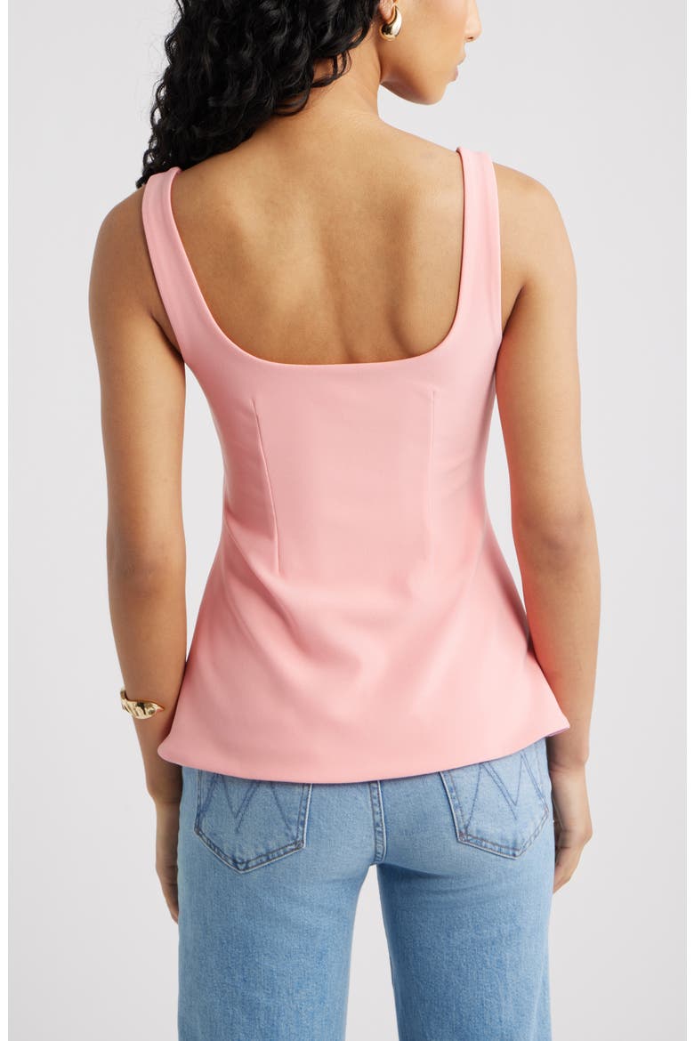Flared Tank, Alternate, color, PINK FLAMINGO