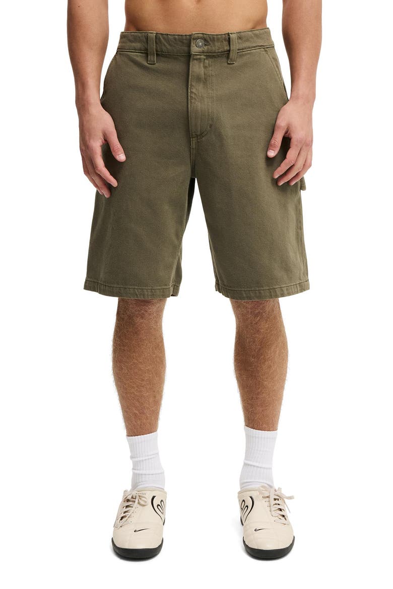 Men's Baggy Worker Short, Main, color, Military