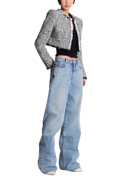 Cropped Tweed Jacket