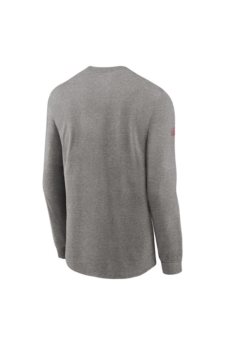 Nike Men's Nike Heather Gray Arizona Cardinals Sideline Performance Long Sleeve T-Shirt, Alternate, color, Heather Gray