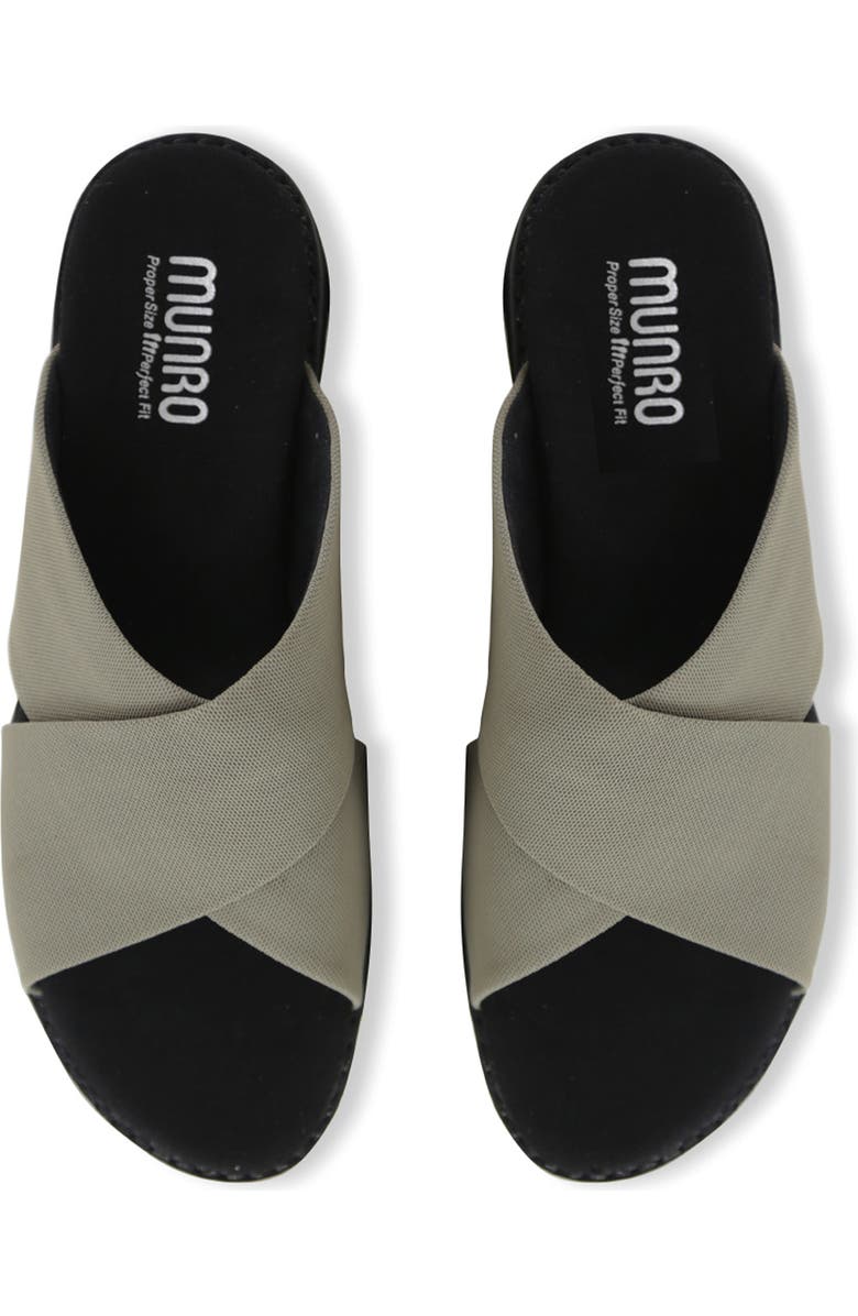 Munro Dekkie Slide Sandal, Alternate, color, Khaki Stre