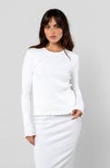 LEISURE LAB Cotton Rib Long Sleeve