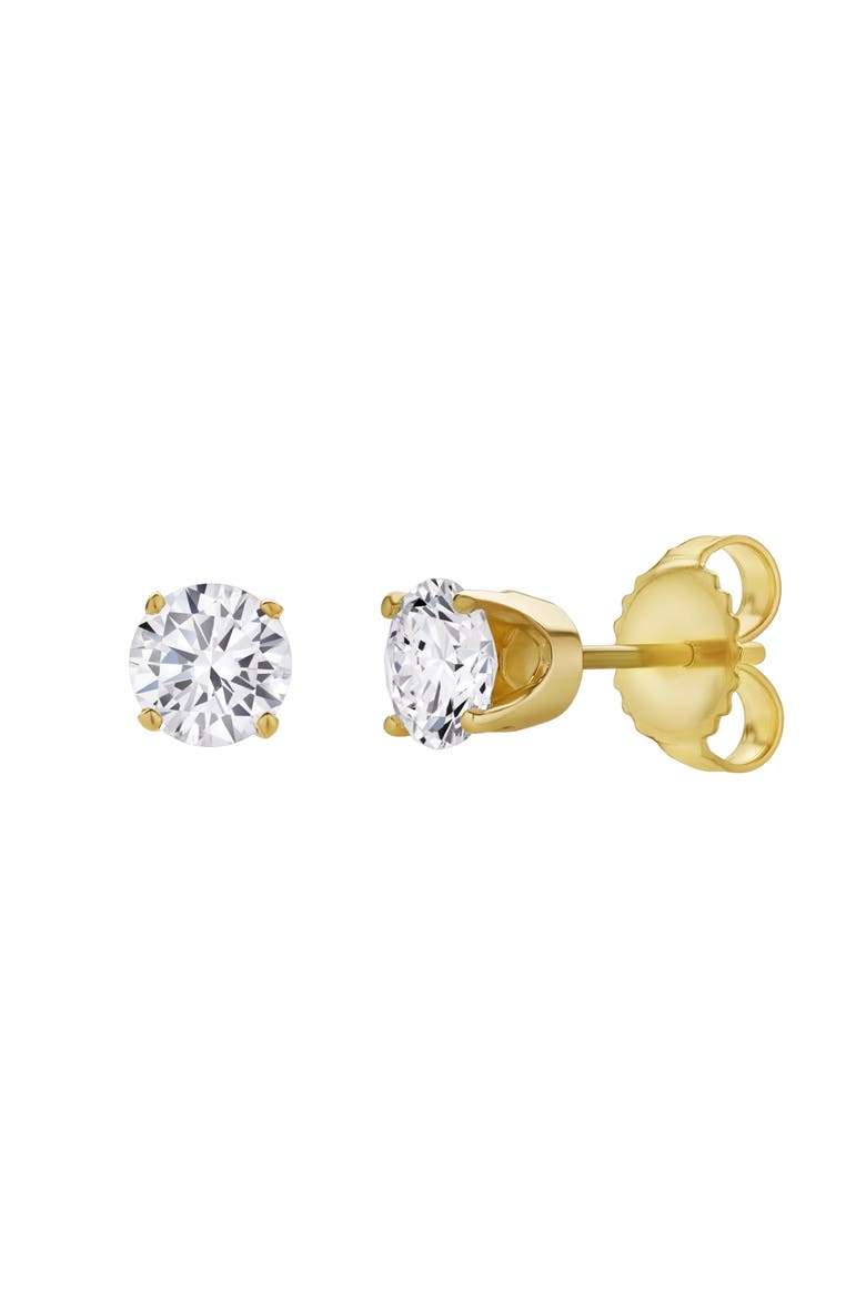 Seraph 1 Ct TW Lab Grown Round Diamond Studs 14K Gold Earrings, Alternate, color, 14K Yellow Gold