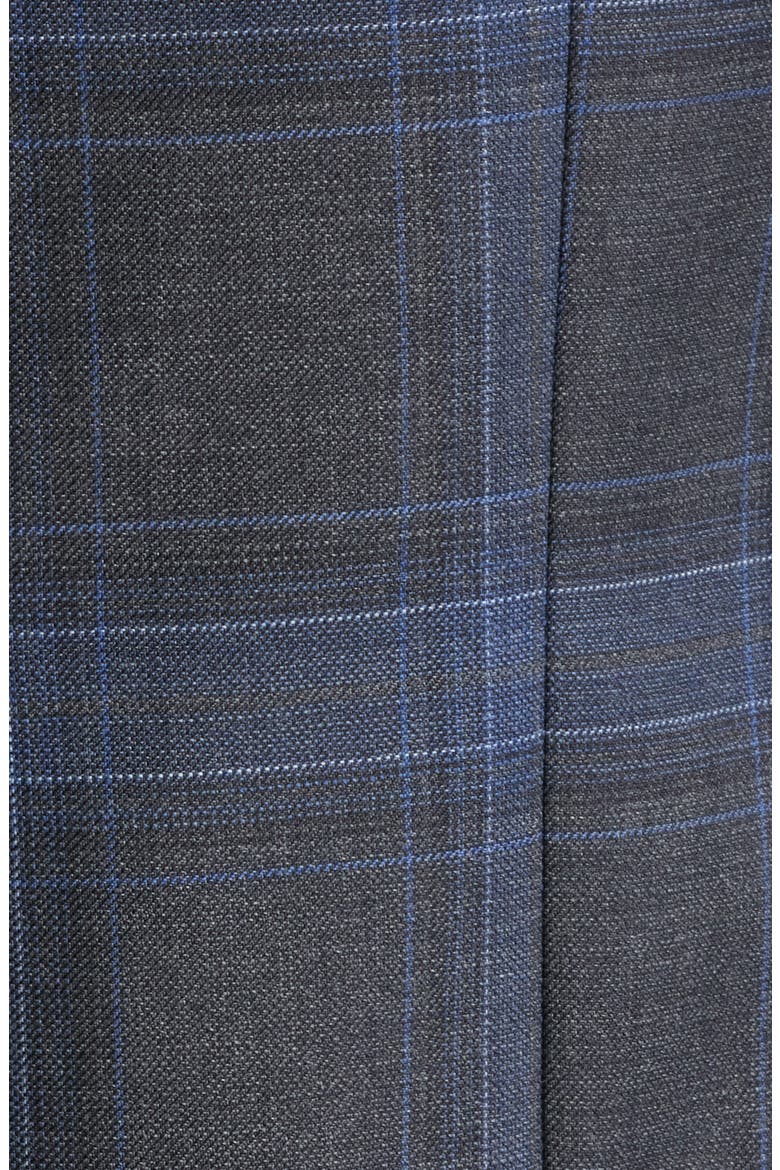 Hutson Check Virgin Wool Sport Coat, Alternate, color, DARK BLUE