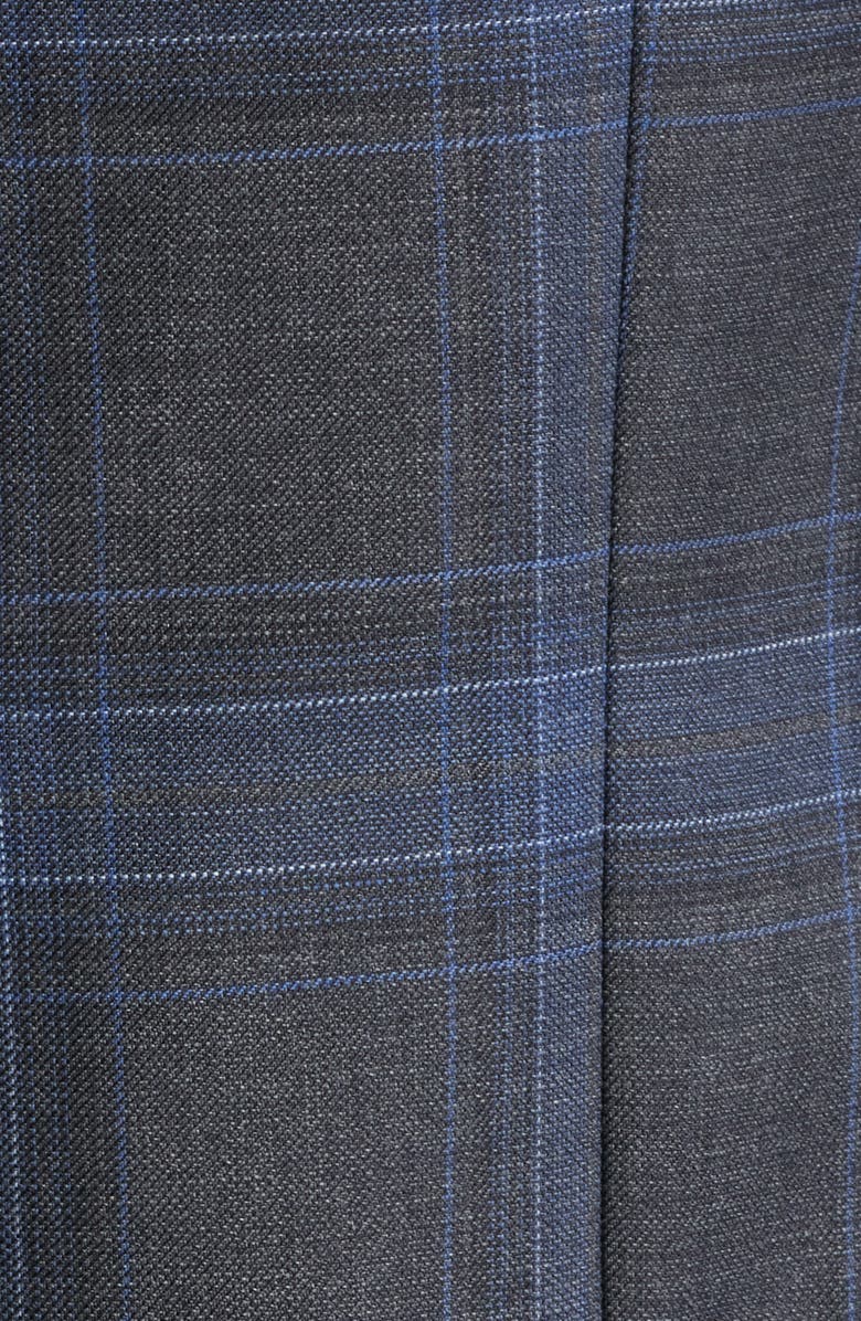 BOSS Hutson Check Virgin Wool Sport Coat, Alternate, color, Dark Blue