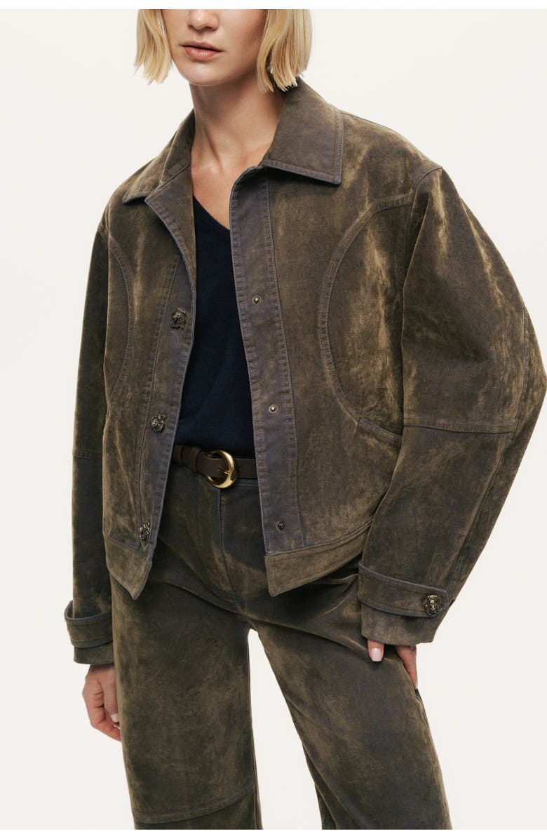 Nocturne Vintage-Wash Jacket, Alternate, color, Khaki